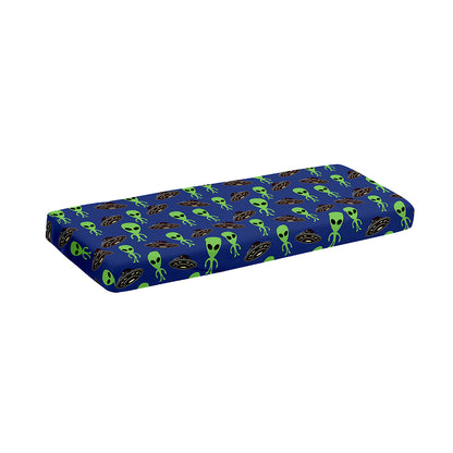 Cute Green Alien UFO Print Piano Keyboard Cover