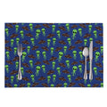 Cute Green Alien UFO Print Placemat
