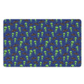 Cute Green Alien UFO Print Polyester Doormat