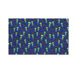 Cute Green Alien UFO Print Polyester Flag