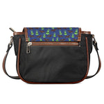 Cute Green Alien UFO Print Saddle Bag