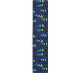 Cute Green Alien UFO Print Table Runner