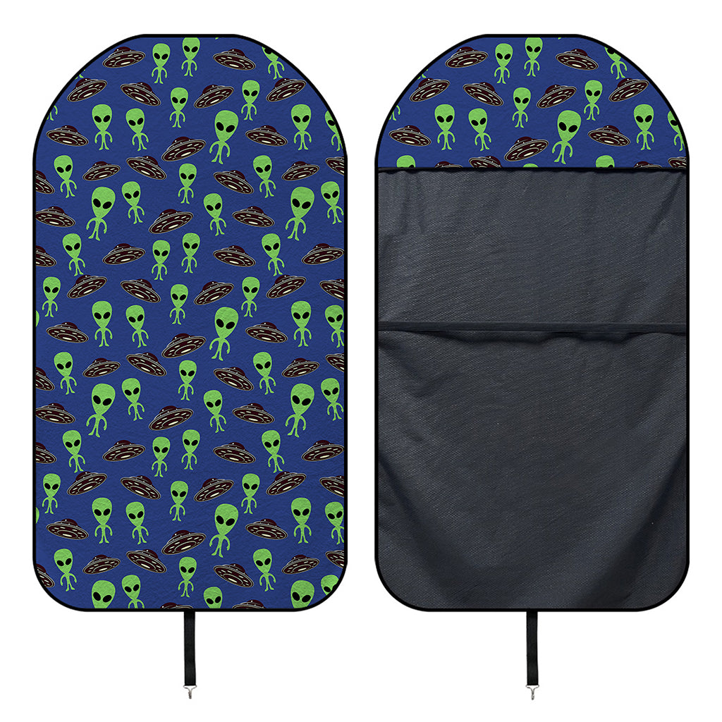 Cute Green Alien UFO Print Waterproof Car Seat Cover