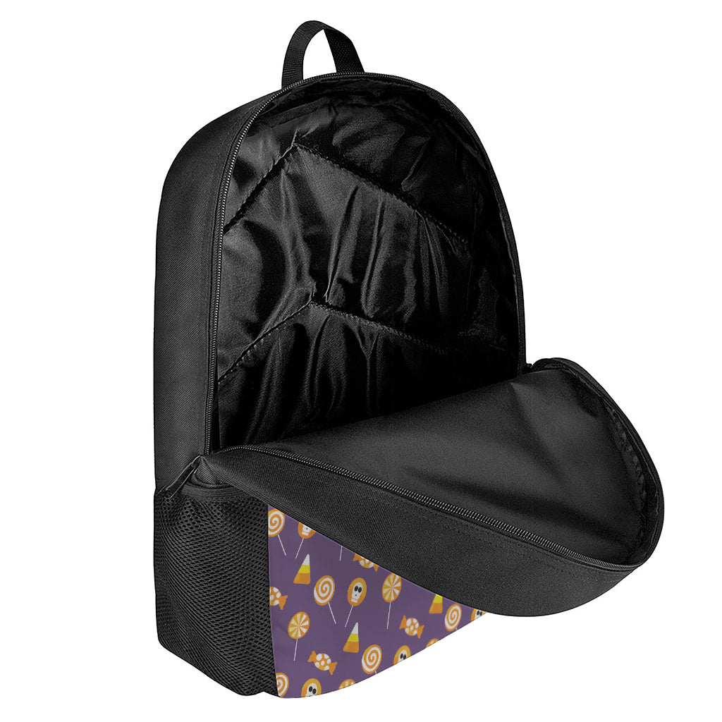 Cute Halloween Candy Pattern Print 17 Inch Backpack