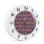 Cute Halloween Candy Pattern Print Alarm Clock