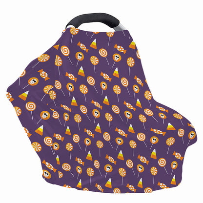 Cute Halloween Candy Pattern Print Baby Seat Cover