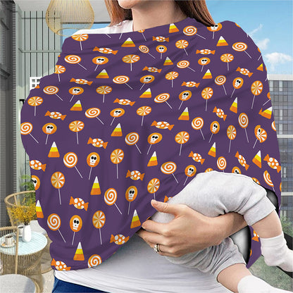 Cute Halloween Candy Pattern Print Baby Seat Cover