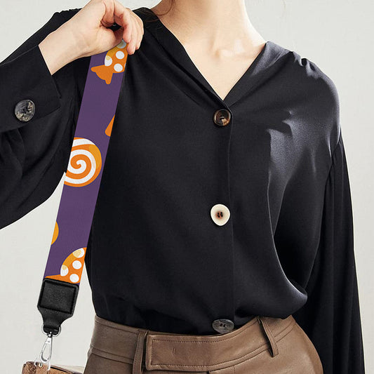 Cute Halloween Candy Pattern Print Bag Strap