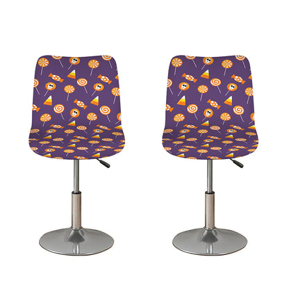 Cute Halloween Candy Pattern Print Bar Stool Covers