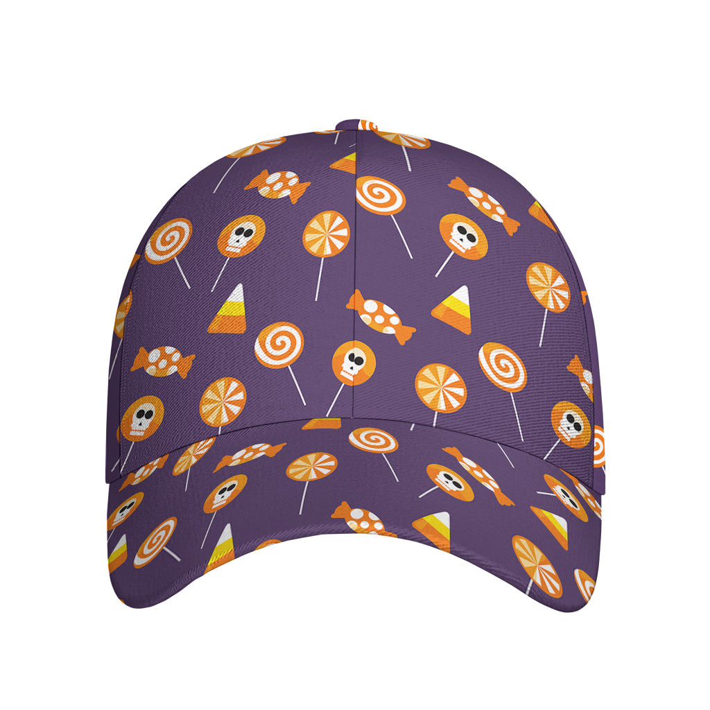 Cute Halloween Candy Pattern Print Baseball Cap