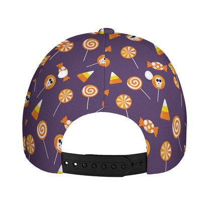 Cute Halloween Candy Pattern Print Baseball Cap