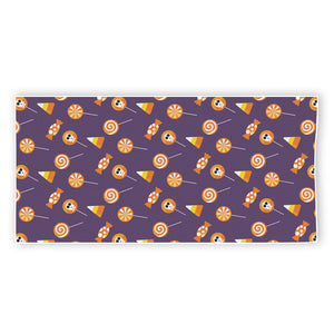 Cute Halloween Candy Pattern Print Beach Towel