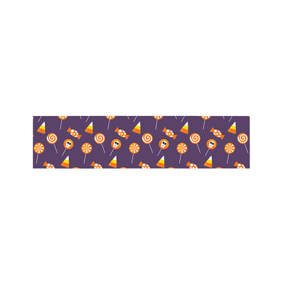 Cute Halloween Candy Pattern Print Bed Runner