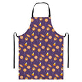 Cute Halloween Candy Pattern Print Bib Apron With Pocket
