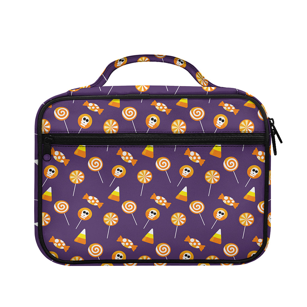 Cute Halloween Candy Pattern Print Briefcase Bible Bag