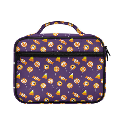 Cute Halloween Candy Pattern Print Briefcase Bible Bag
