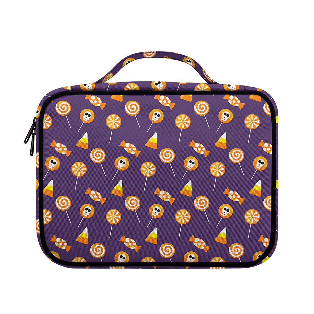 Cute Halloween Candy Pattern Print Briefcase Bible Bag