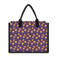 Cute Halloween Candy Pattern Print Canvas Tote Bag