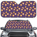 Cute Halloween Candy Pattern Print Car Windshield Sun Shade