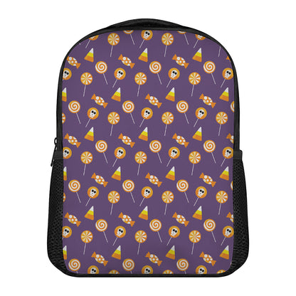 Cute Halloween Candy Pattern Print Casual Backpack