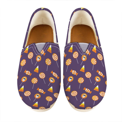Cute Halloween Candy Pattern Print Casual Shoes