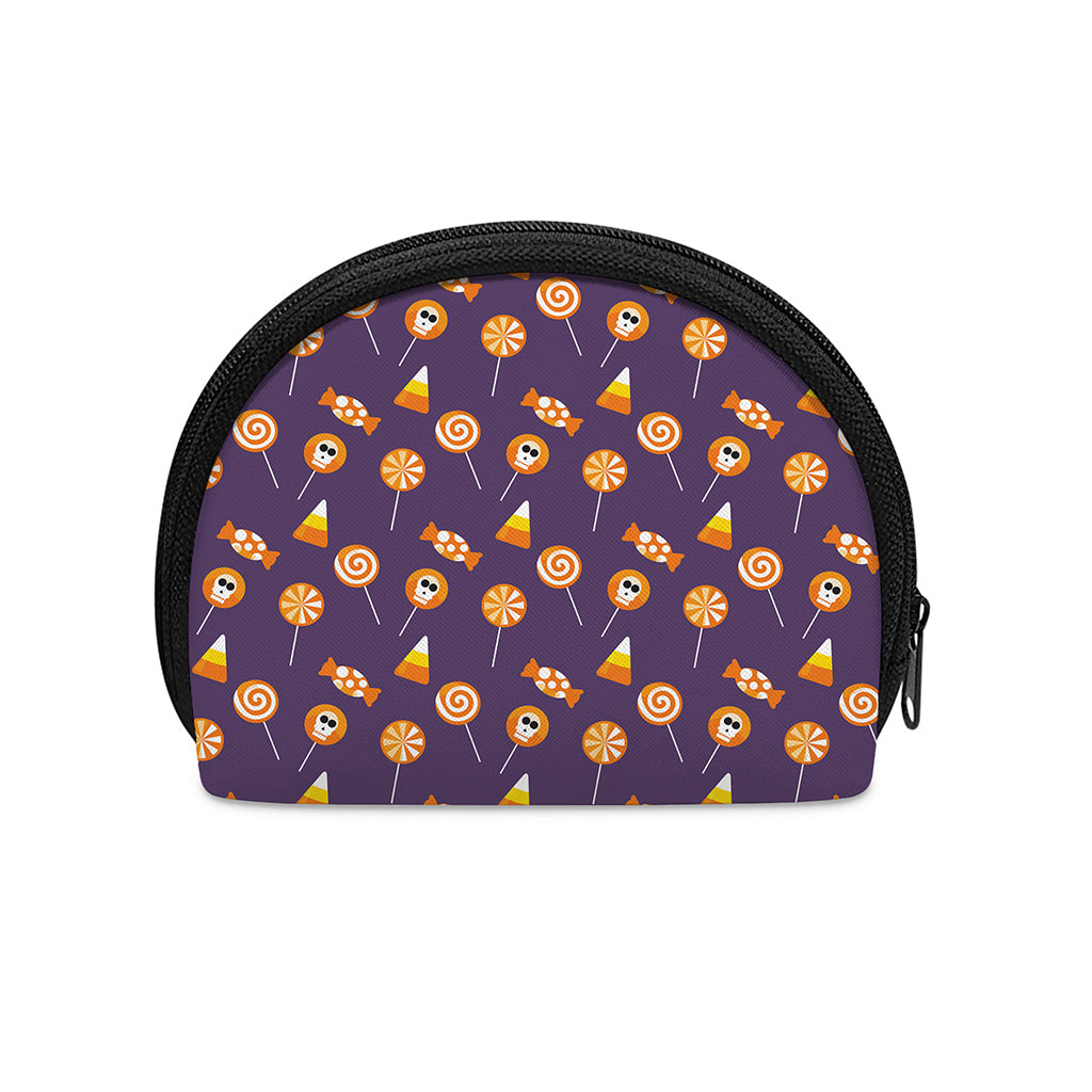 Cute Halloween Candy Pattern Print Coin Purse