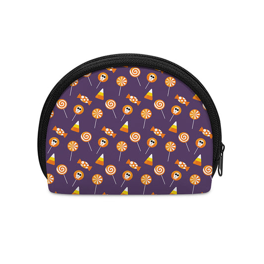 Cute Halloween Candy Pattern Print Coin Purse