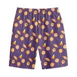 Cute Halloween Candy Pattern Print Cotton Shorts