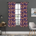 Cute Halloween Candy Pattern Print Grommet Curtain Panels