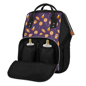 Cute Halloween Candy Pattern Print Diaper Bag