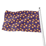 Cute Halloween Candy Pattern Print Flag