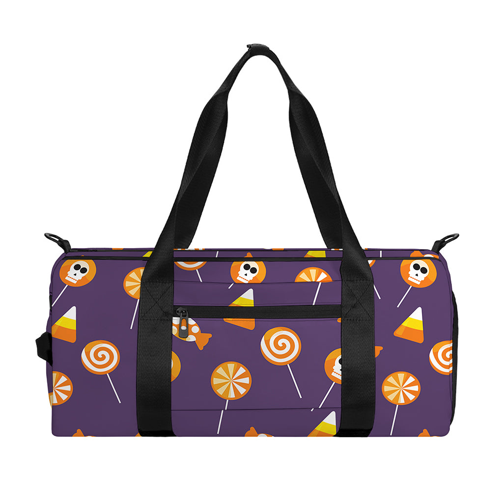 Cute Halloween Candy Pattern Print Gym Bag