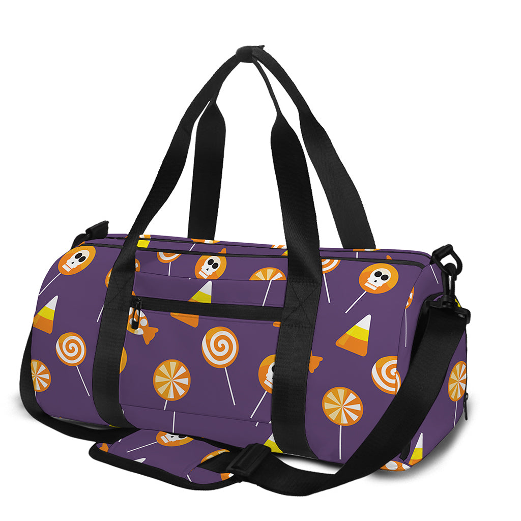 Cute Halloween Candy Pattern Print Gym Bag