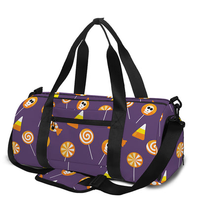Cute Halloween Candy Pattern Print Gym Bag