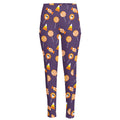 Cute Halloween Candy Pattern Print High-Waisted Pocket Leggings