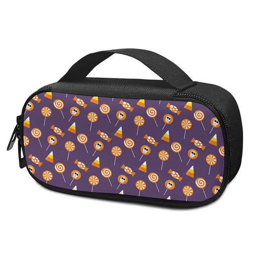 Cute Halloween Candy Pattern Print Insulin Cooler Travel Case