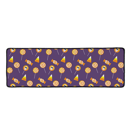 Cute Halloween Candy Pattern Print Long Kitchen Mat