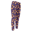 Cute Halloween Candy Pattern Print Men's Compression Pants