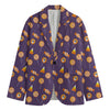 Cute Halloween Candy Pattern Print Men's Cotton Blazer