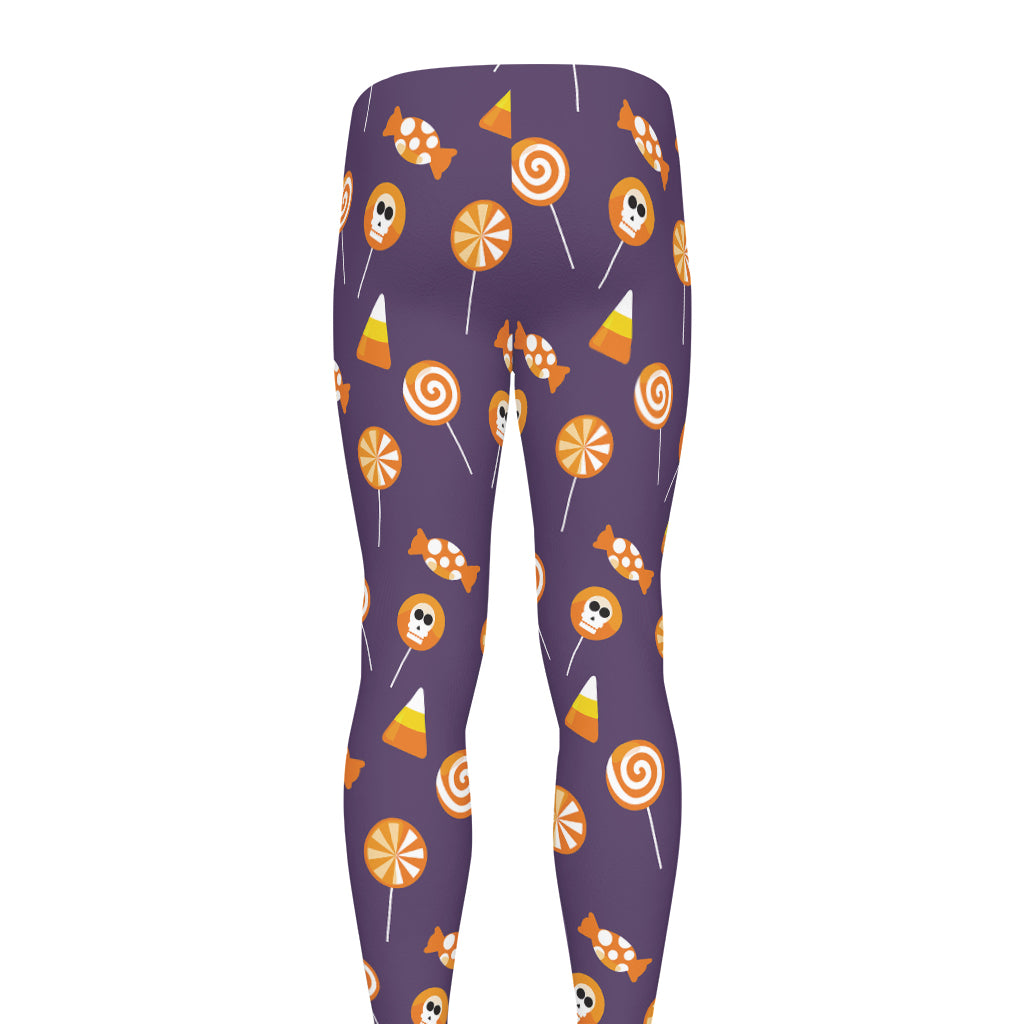 Cute Halloween Candy Pattern Print Men's leggings