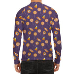 Cute Halloween Candy Pattern Print Men's Long Sleeve Rash Guard
