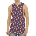 Cute Halloween Candy Pattern Print Men's Muscle Tank Top