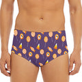 Cute Halloween Candy Pattern Print Men's Triangle Swim Briefs