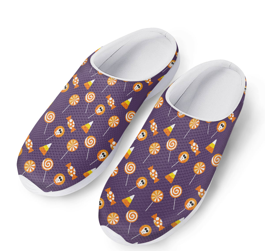 Cute Halloween Candy Pattern Print Mesh Casual Shoes