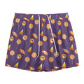 Cute Halloween Candy Pattern Print Mesh Shorts