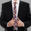 Cute Halloween Candy Pattern Print Necktie