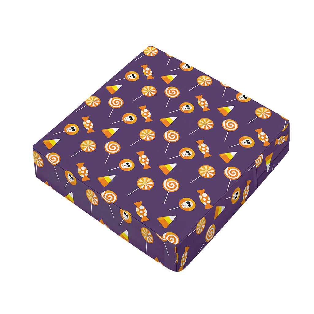 Cute Halloween Candy Pattern Print Outdoor Seat Cushion Cover