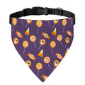 Cute Halloween Candy Pattern Print Over The Collar Dog Bandana