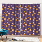 Cute Halloween Candy Pattern Print Pencil Pleat Curtains