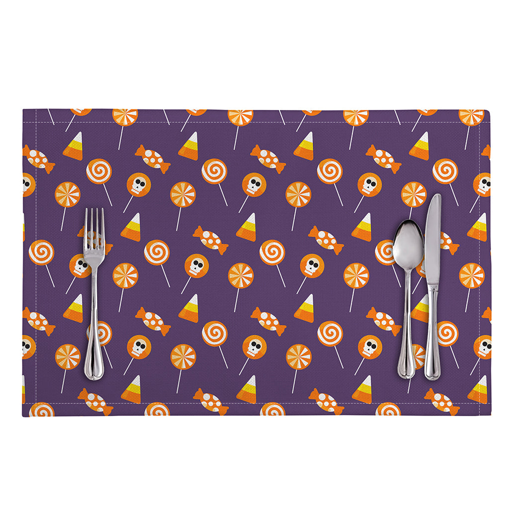 Cute Halloween Candy Pattern Print Placemat
